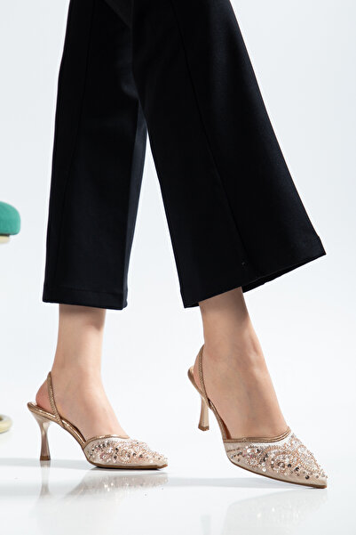 GULT Pantofi de seară pentru femei cu mărgele