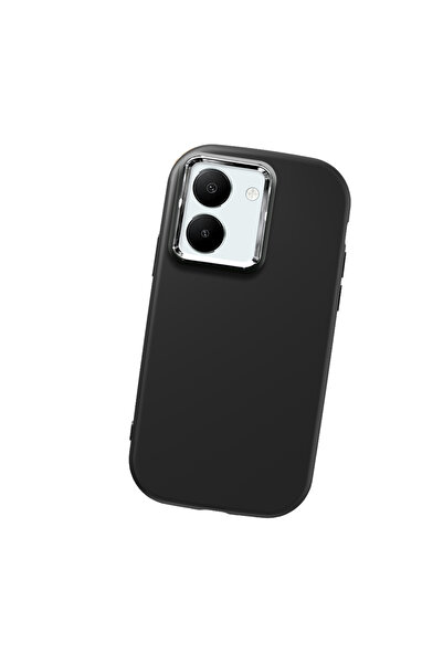 Hontinga حافظة هاتف من السيليكون الناعم باللون الأسود متوافقة مع كاميرا Vivo ...