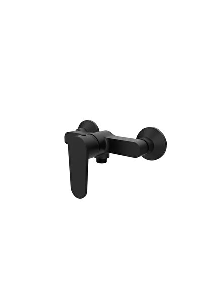 BOET Baterie pentru o persoană Luca 14424/N cu monocomandă și furtun, negru mat