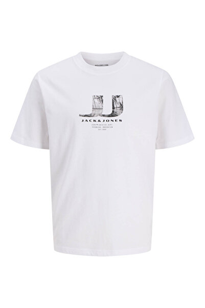 Jack & Jones Tricou pentru bărbați cu logo imprimat pe piept - Dust