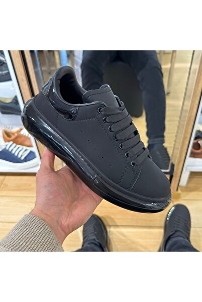 Modlet.ro Ανδρικά μαύρα Αθλητικό παπούτσι με χοντρή σόλα και κορδόνια MOD14189