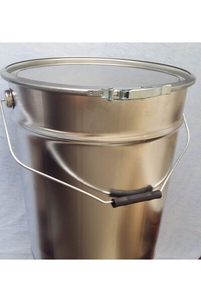 OEM Metal bucket with lid and ring 10 l