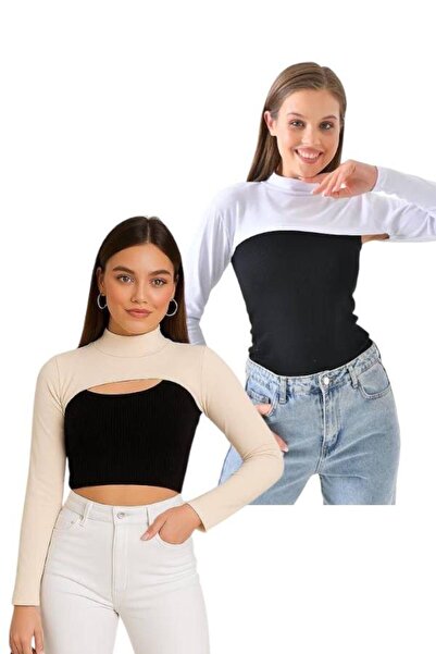 ALDAIYR 2 Pcs Neck Collar Sleeves for Islamic Clothing