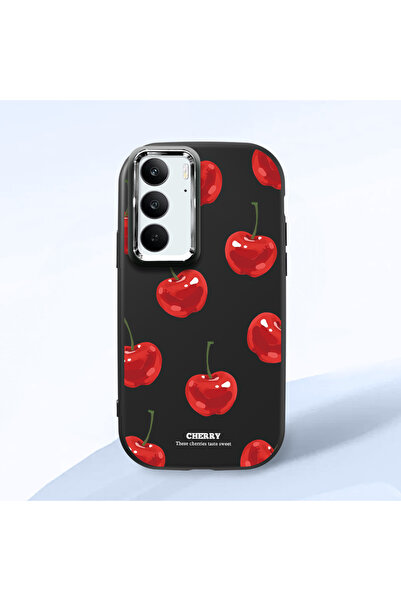 ucuc حافظة سيليكون سوداء متوافقة مع هاتف Realme C75 4G مع حماية للكاميرا ماصّ...