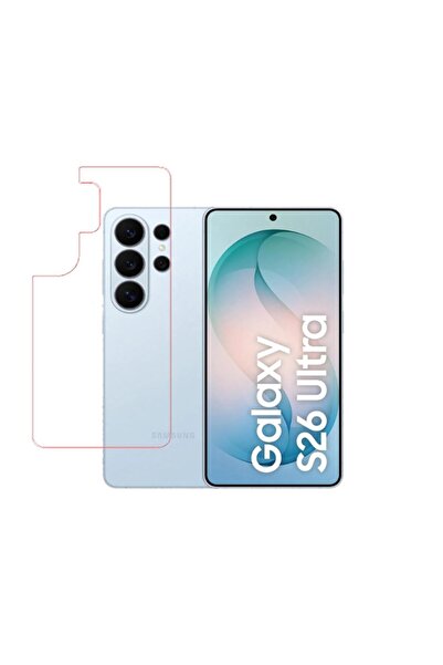 Ecr Mobile Samsung Galaxy S26 Ultra Uyumlu ŞEFFAF Arka Esnek Nano Koruyucu(Kı...