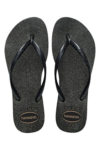 Havaianas Flip-flops negri, subțiri și lucioși pentru femei papuci