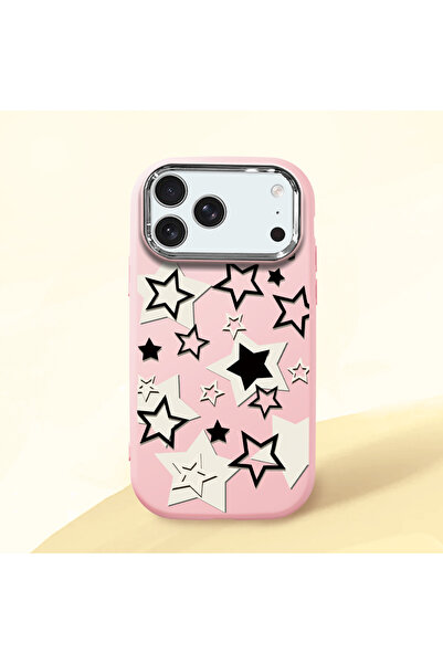 ucuc حافظة من السيليكون باللون الوردي متوافقة مع هاتف iPhone 17 Pro Max مع ما...