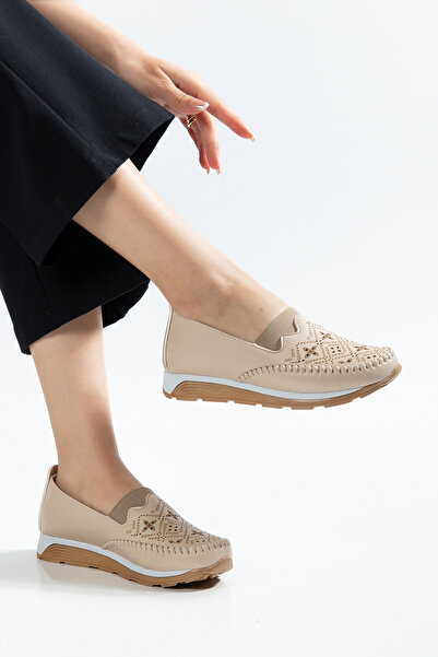 MODA MHS Women's Shoes with Rubber Orthopedic Soles, Hand-Sewn Comfortable Soles