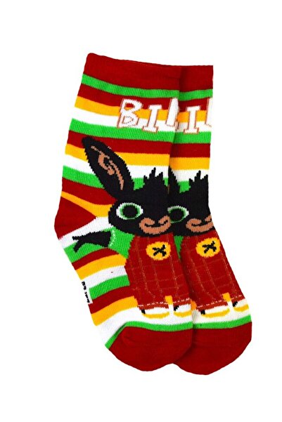 Bing Socks, 75% cotton, Bing, red with stripes