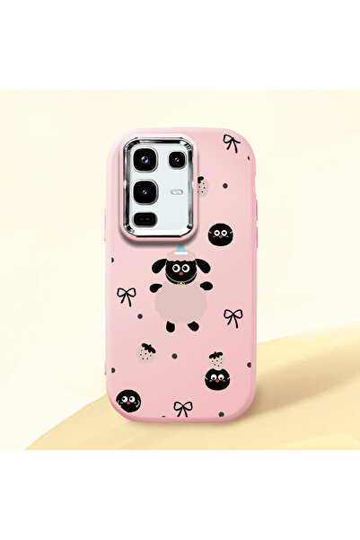 ucuc حافظة سيليكون وردية متوافقة مع هاتف Infinix Note 50/Note 50 Pro مع حماية...