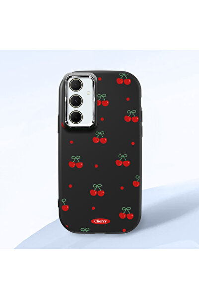 ucuc حافظة سيليكون سوداء متوافقة مع هاتف سامسونج جالاكسي A35 مع حماية للكامير...