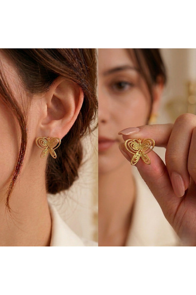 Ervalina Innocence Museum Füsun Butterfly Earrings