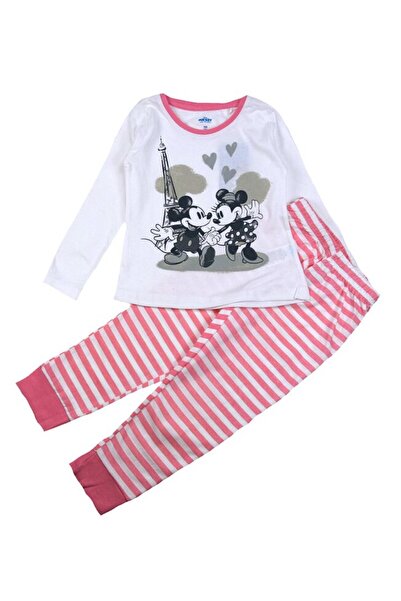 Disney Pajama ML, 98% cotton, with print, Minnie and Mickey in Paris, pink