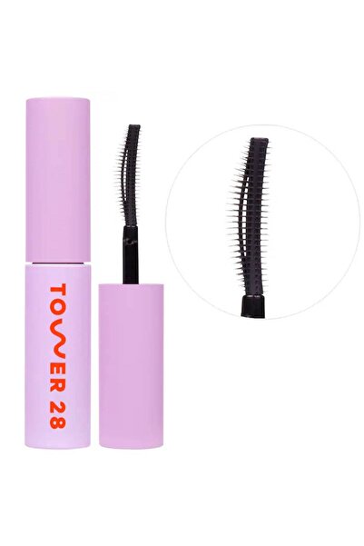 Tower 28 Beauty Mini MakeWaves® Lengthening + Volumizing Mascara 5ml - Jet