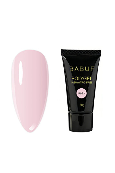 BABUF PolyGel Builder PLG – Gel de Construcție pentru Extensii Unghii, Contro...