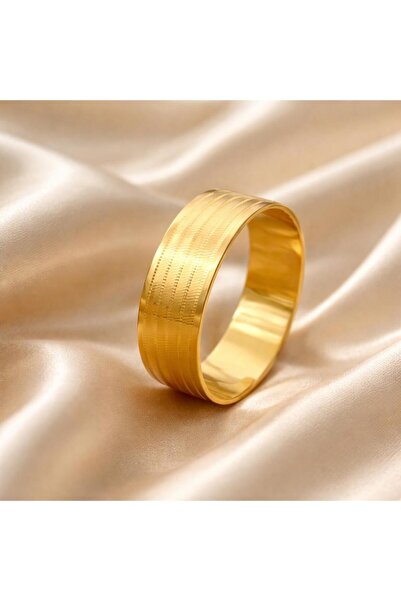 beyzagoldtasarım Altın Kaplama Trabzon Hasır Bilezik 1.5 cm