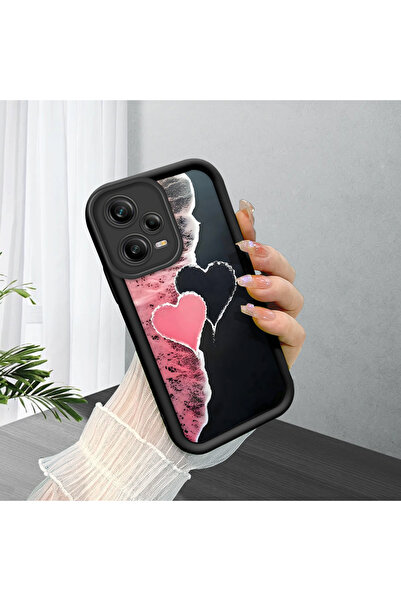 CASEVIBE Redmi Note 12 Pro 5G Uyumlu Romantik aşk kalbi ve deniz desenli tele...
