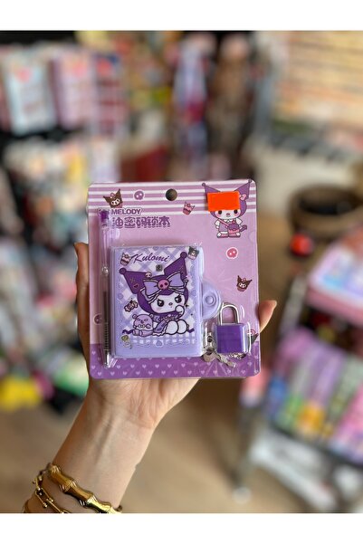 İNCİ AKSESUAR Kilit ve Anahtar Detaylı Karakterli Mini Günlük