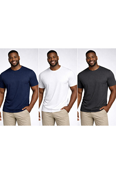 w white stars sports & wear 2 Pieces Crew Neck Relaxed Fit Oversized T-Shirt