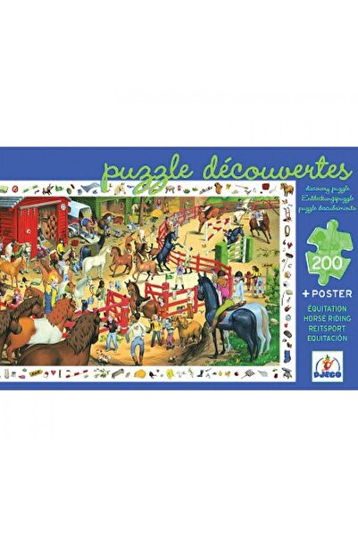 djeco Παζλ 200 κομμάτια - Παζλ ζιγκ-ζαγκ - 200 κομμάτια - με αφίσα και παιχνί...