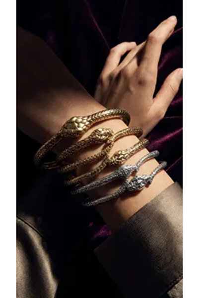 Dorvina مجوهرات أصلية مقاومة للصدأ من النحاس 5 قطع طقم أساور نسائية عتيقة مود...