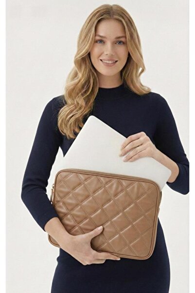 estrella paris Laptop Bag Is MacBook Air Pro 13 Inch Quilted Caprice Taba