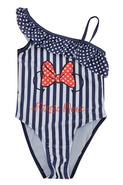 Minnie Mouse Costum de baie dintr-o singură piesă, bleumarin cu dungi albe