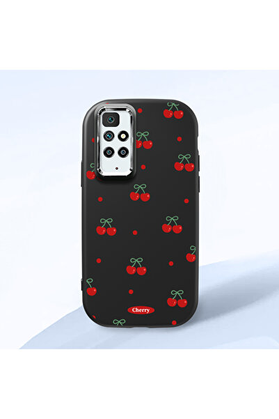 ucuc حافظة سيليكون سوداء متوافقة مع هاتف Redmi 10 4G مع حماية للكاميرا ماصّ ل...