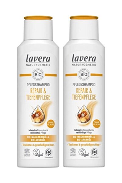 Lavera Bio Repair Macadamia & Argan Oil Repair Shampoo 250 ml X 2 Pcs
