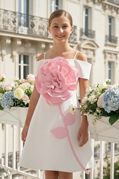 Pamina Girl's 3D Rose Detailed Birthday - Party - Graduation Dress 8-15 Years...