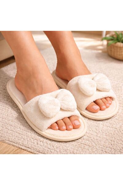 OEM Papuci de casă/voiaj pentru femei, crem, One Size – comozi, practici și perfecți pentru călătorii