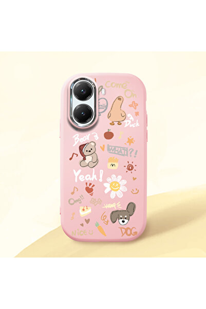 ucuc Poco X7 Pro Uyumlu Darbe Emici Kamera Korumalı pembe Silikon Kılıf Şık B...