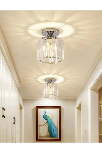 Allians Şık Modern Kristal Avize, K9 Taşlı Hol, Ofis ve Mutfak İçin Parlaklik