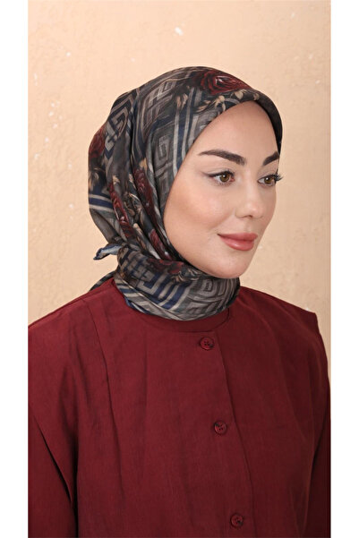 locella Lo'cella Pamuklu Soft Eşarp 4544-2 Lacivert