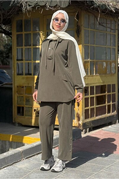 Moda Rosa 26Y6625 - HAKİ - ÇITÇITLI İPLİ TAKIM