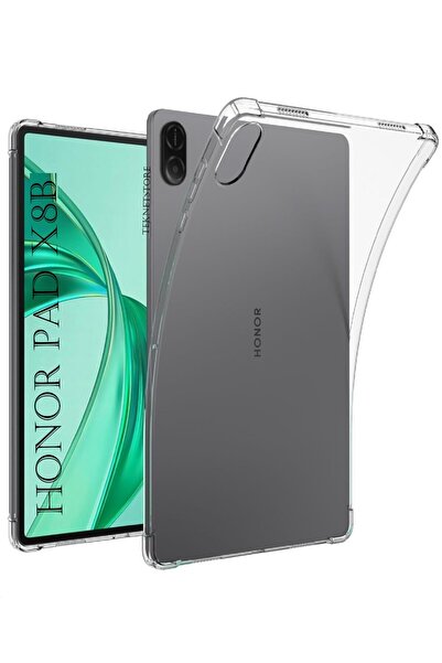 TEKNETSTORE Honor Pad X8B 11 Inch 2026 Case Transparent Silicone Corner Prote...