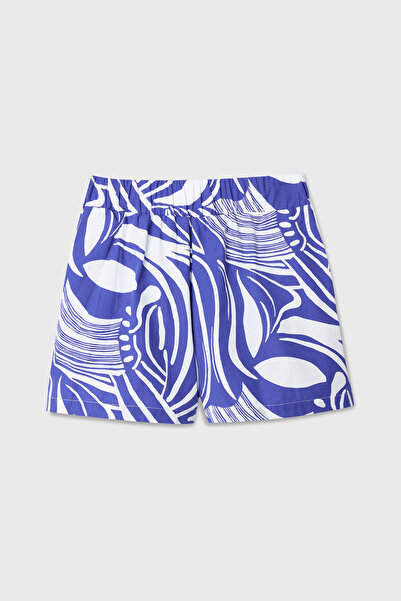 Mudo Relax Fit Floral Printed Shorts with Elastic Waist