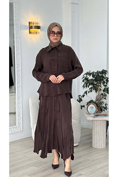 MissWhence Skirted Shirt Suit 39304