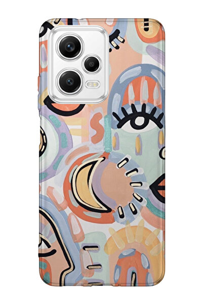 lelia حافظة هاتف شفافة متوافقة مع Poco X5 5G مطبوع |   مجموعة OneLine Essence