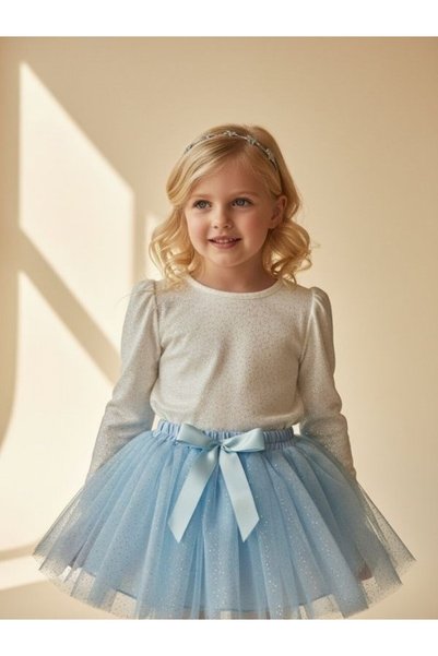 Zekids Girl's Glittery Tutu Skirt