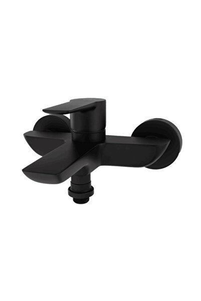 BOET Baterie cadă Ares 34555/N, pentru o persoană , set duș inclus, negru mat