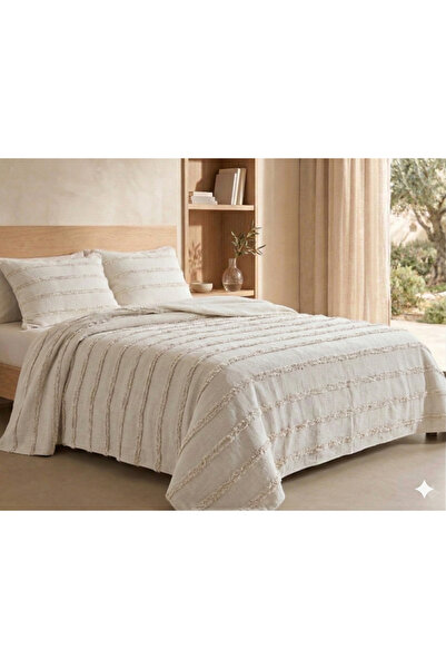 baladı home ev tekstil home collection مخطط غطاء سرير مزدوج منسوج سين فن فاين...
