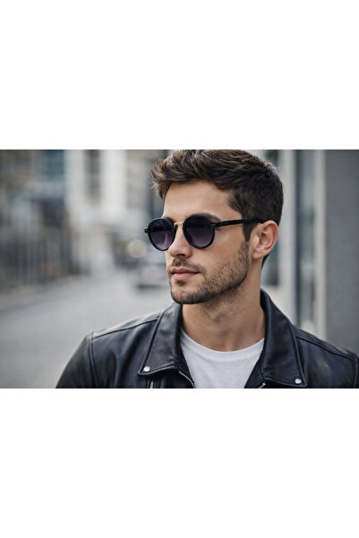 Révano Premium Retro Half-Rim Sunglasses for Men | UV Protection | Lightweigh...