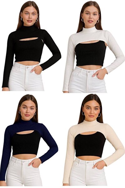 ALDAIYR 4 Pcs Neck Collar Sleeves with Sleeves for Islamic Dress