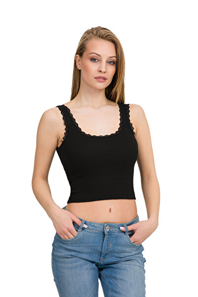 İLKE İÇ GİYİM CROP din dantelă Kaşkorse