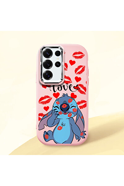 ucuc غطاء سيليكون وردي متوافق مع سامسونج جالاكسي S25 ألترا مع حماية للكاميرا ...