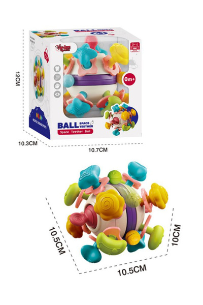 VARDEM OYUNCAK Diş Kaşıyıcılı Bebek Topu 6 in 1