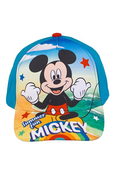 OEM Sapca Albastra cu Model Mickey Summer Fun pentru Bebelusi