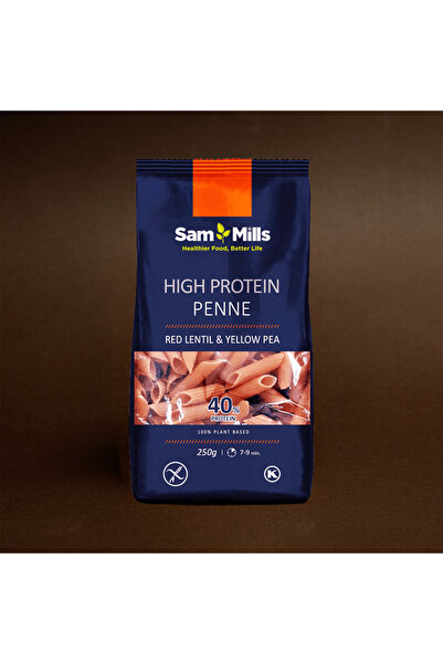 SamMills.ro 14 x Penne Proteice din Linte și Mazăre Galbenă, Fără Gluten, Sam...