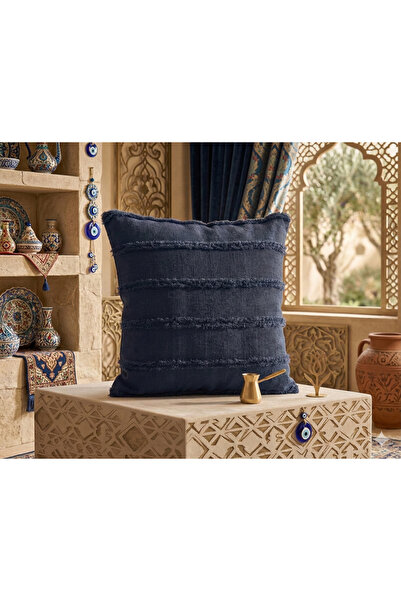 baladı home ev tekstil home collection مطرز غطاء وسادة خطوط مطرزة موديل كلاسي...